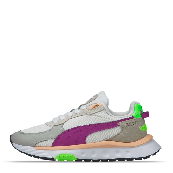 Puma Wild Rider NRG Low Womens Running Shoes White Gray Pink 382745-02 NEW Multi - Picture 4 of 6